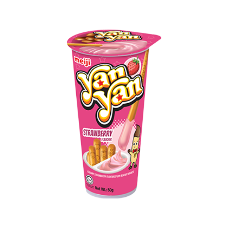 （箱購）明治洋洋棒餅乾-草莓口味50g(80入/箱)