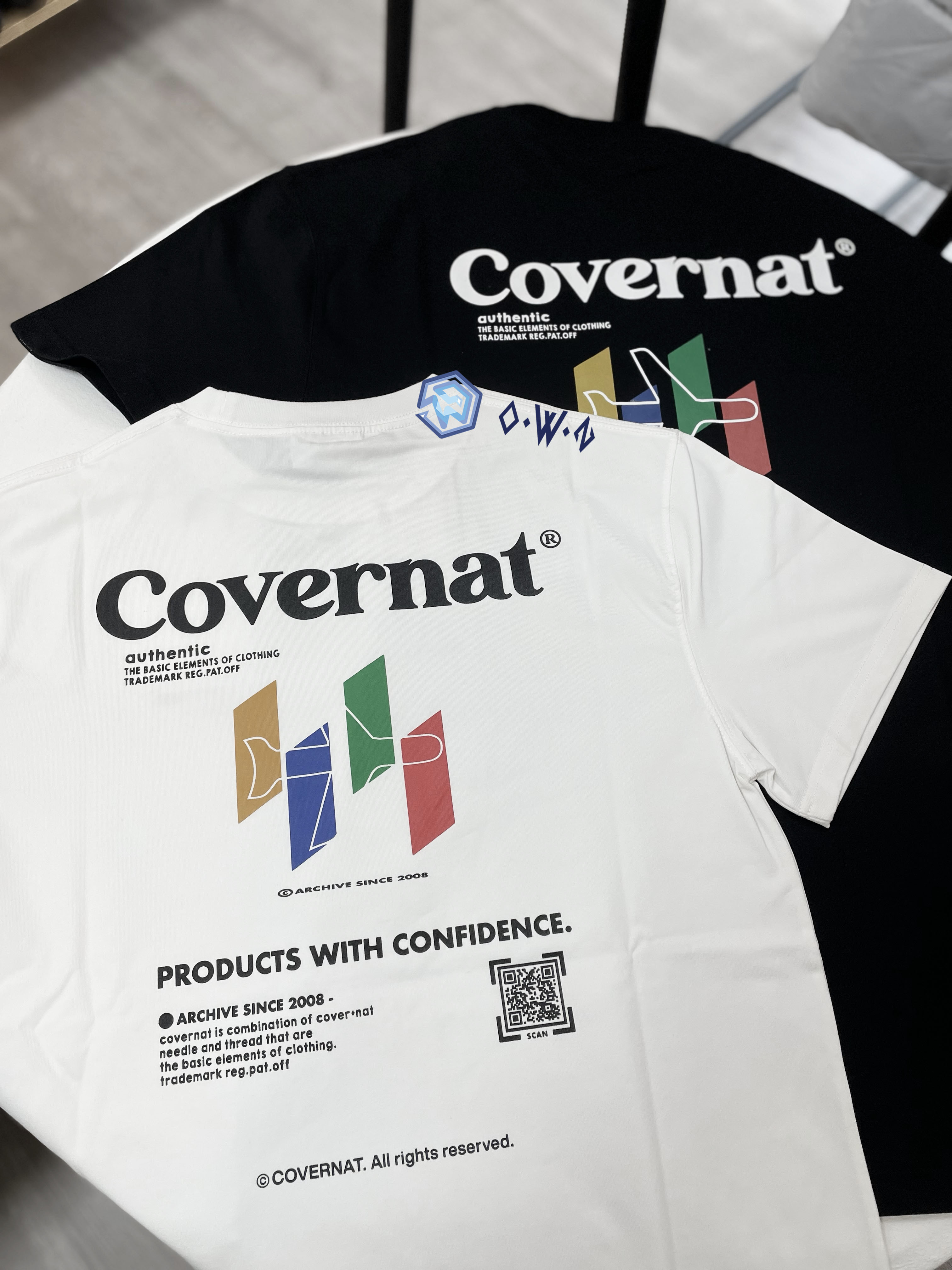 【OWN】Covernat 短袖 上衣 飛機 航空 短T 涼感 透氣 休閒 夏季服飾 不分男女 黑色 白色 CO2402ST32