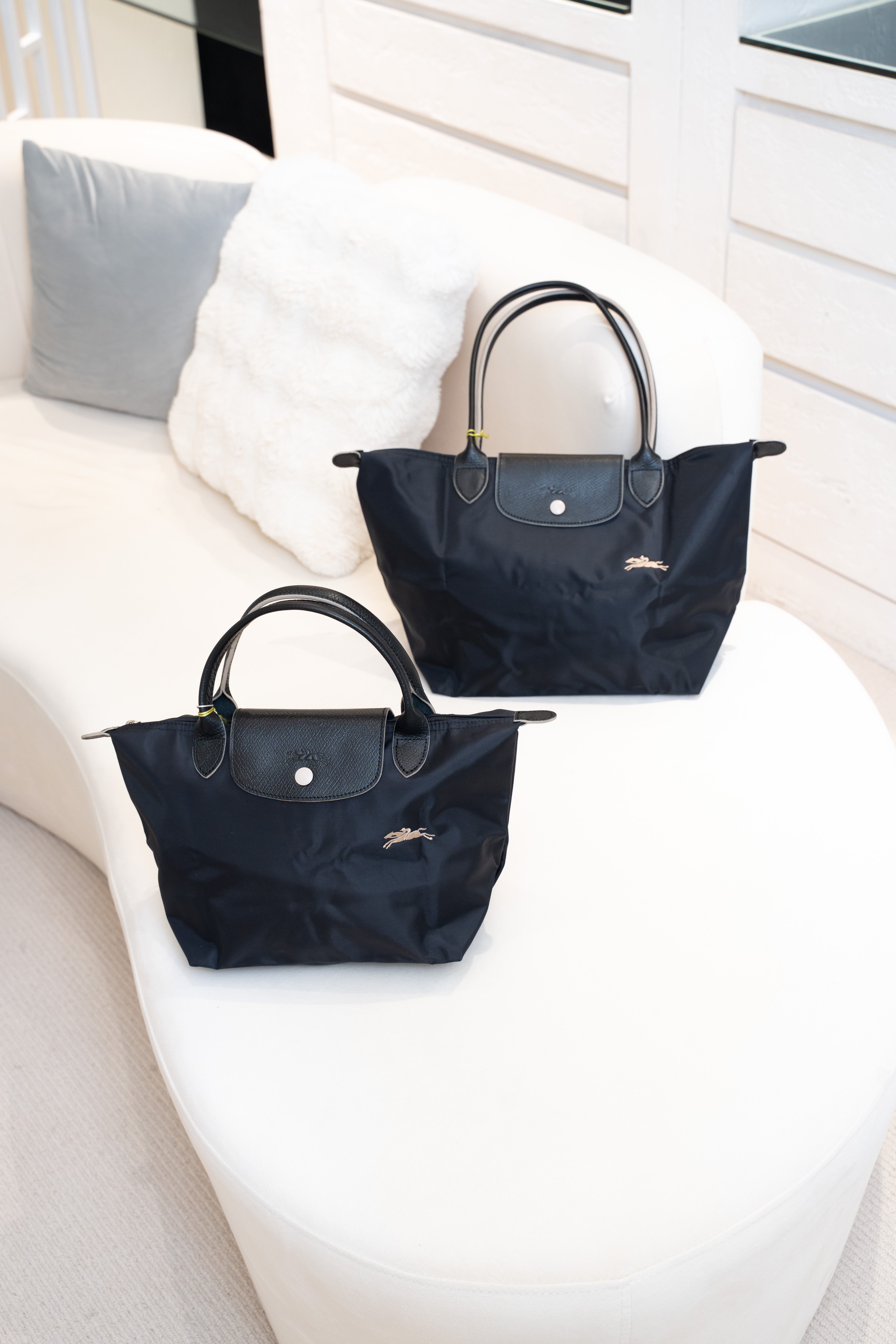 LONGCHAMP Le Pliage Club 23/28 帆布袋 小號 黑色