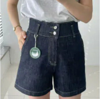 [S] HOWLUK DARK DENIM NON FADE HIGH BAND SHORTS, 2058-DARK DENIM (SZZ599)