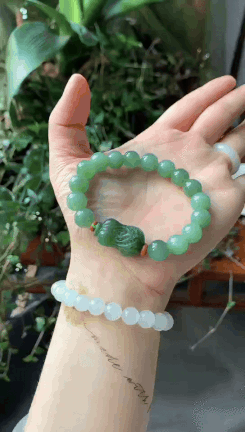 5911 和田玉碧玉百財手串 (10mm直徑)