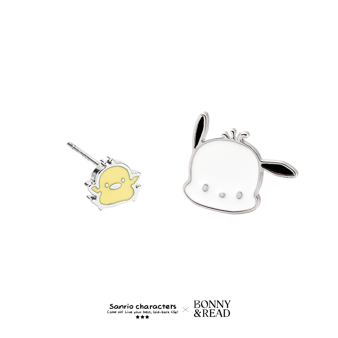 平價飾品,三麗鷗,銀針,帕恰狗,小雞,耳環