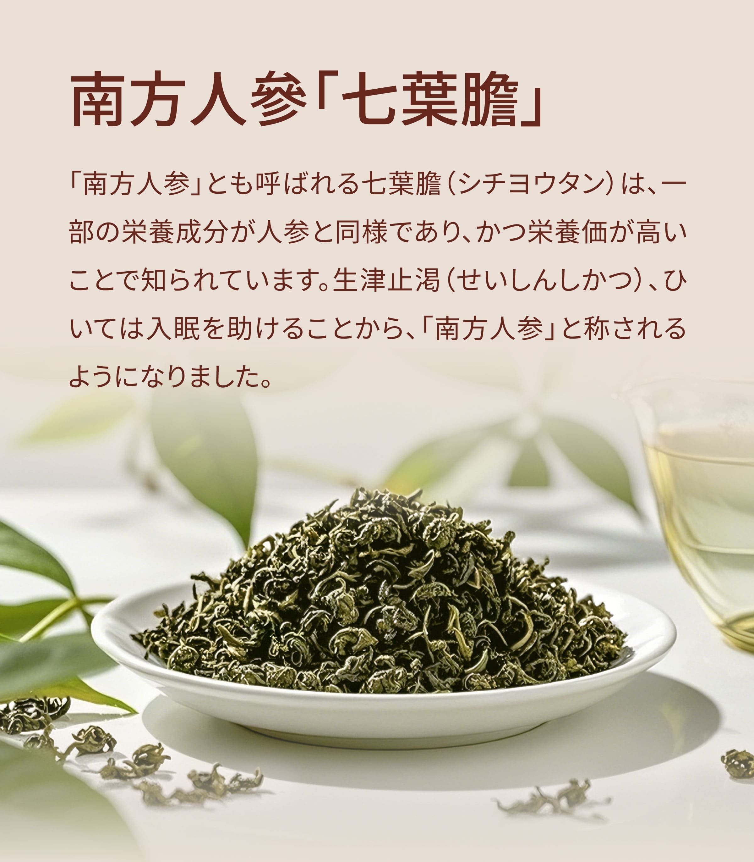 Dengyi 霊芝とアマチャヅルの紹介