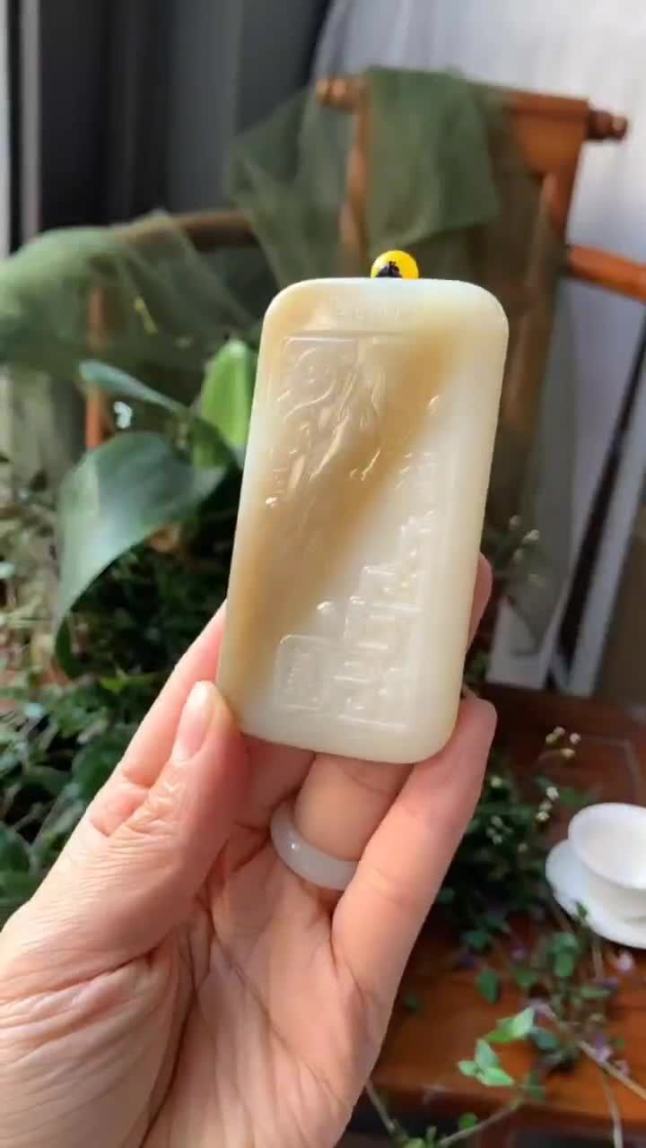 和田玉關公,天然和田玉軟玉