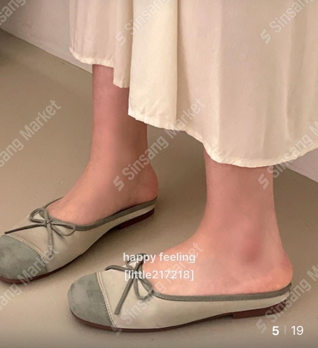 *最後現貨特價* SH4351 蝴蝶小拼色平底鞋 *買大一碼*