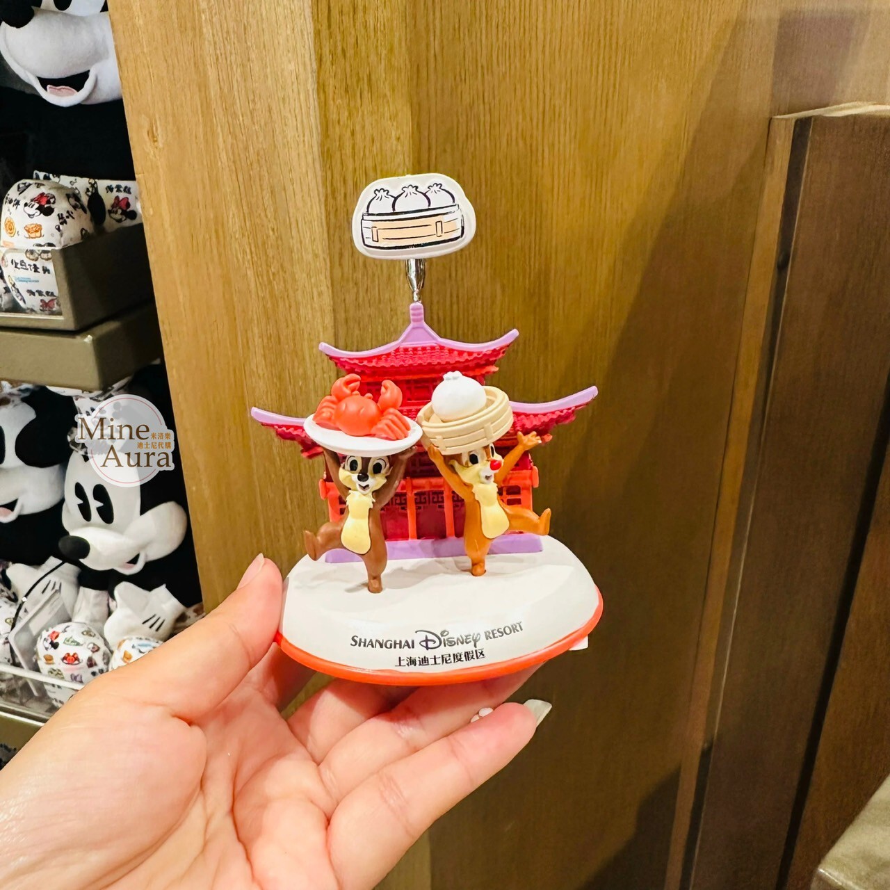 米奇 Mickey 與好友們 游味上海系列 場景 造型 相片夾 擺飾品 -上海迪士尼樂園