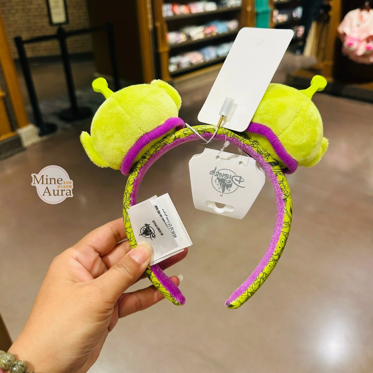 三眼怪 Alien 絨毛大頭造型 髮圈 髮箍 玩具總動員 Toy Story -上海迪士尼樂園