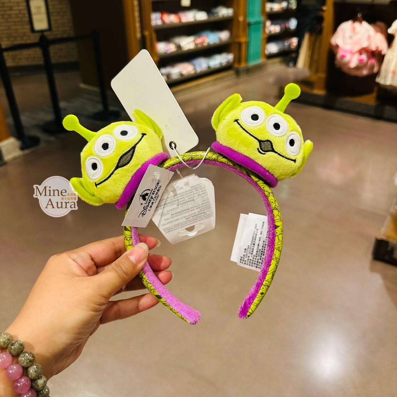 三眼怪 Alien 絨毛大頭造型 髮圈 髮箍 玩具總動員 Toy Story -上海迪士尼樂園