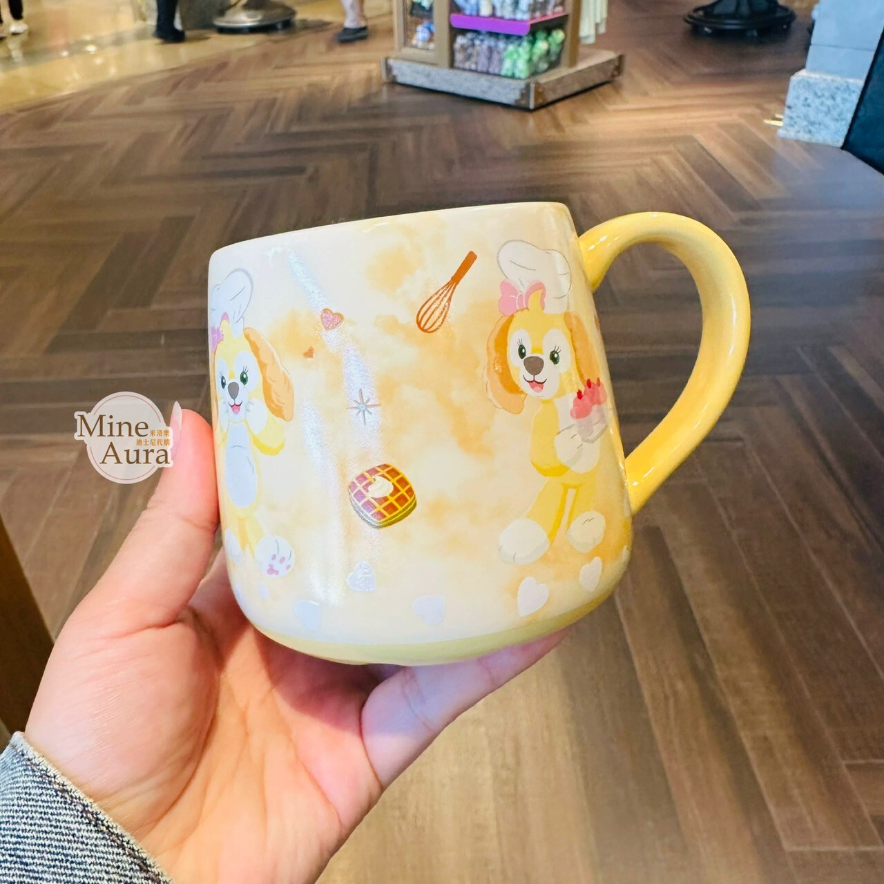 可琦安 餅乾 CookieAnn 金屬浮雕 圖案 陶瓷馬克杯 水杯 -上海迪士尼樂園