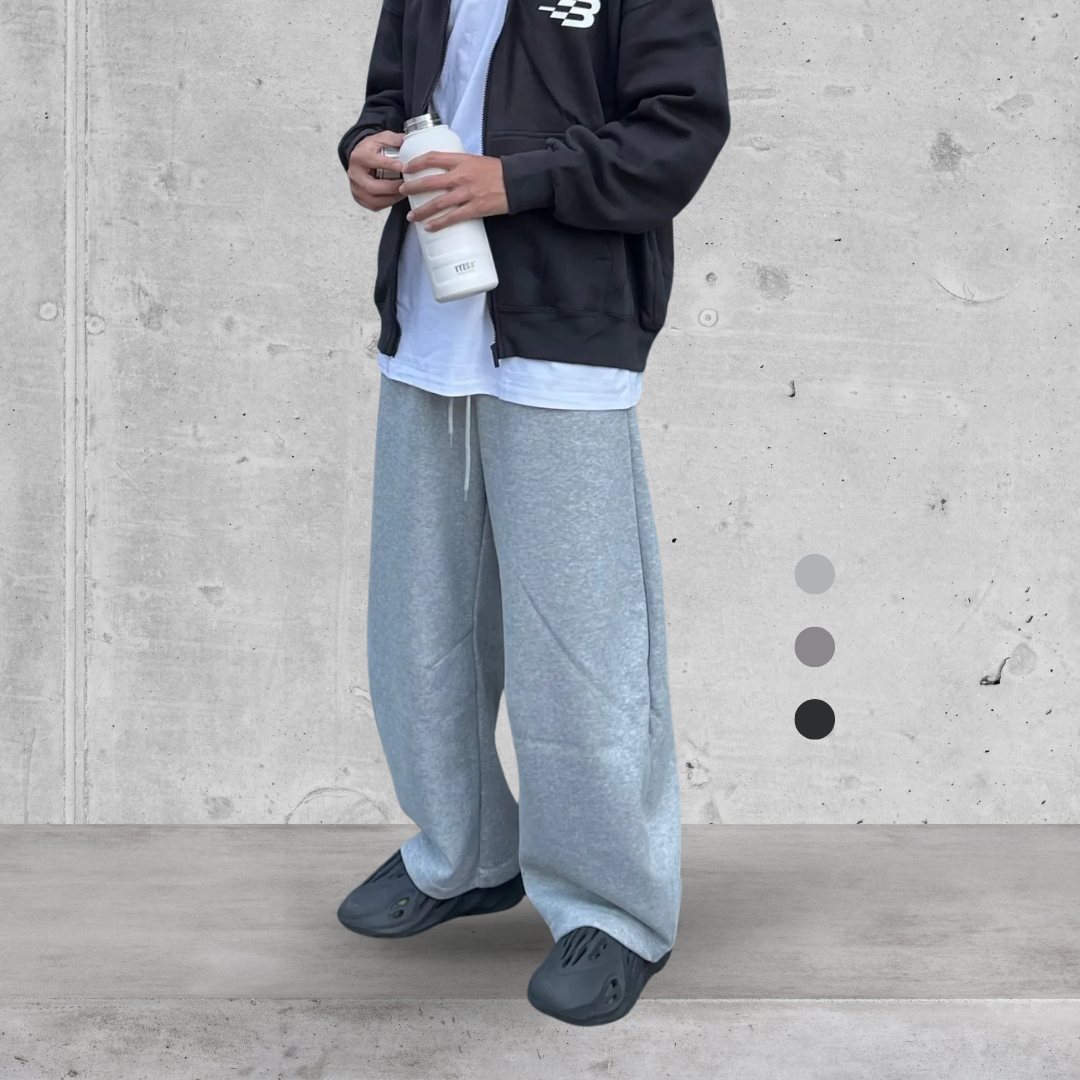 （現貨）P014 小楊店員激推!! 美式厚磅 版型超好 寬鬆闊腿棉褲