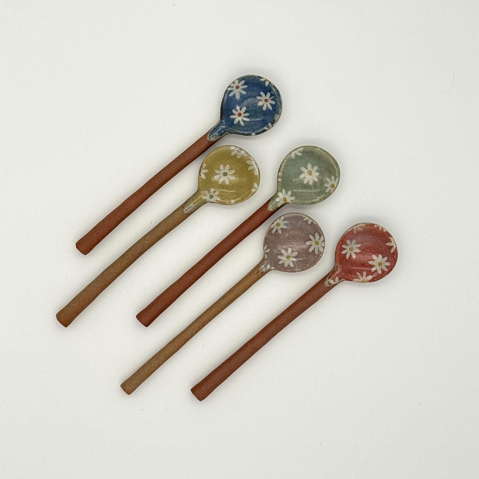 日式小碎花陶瓷匙羹