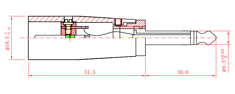6.3單音頭-3P佳能頭,尺寸規格