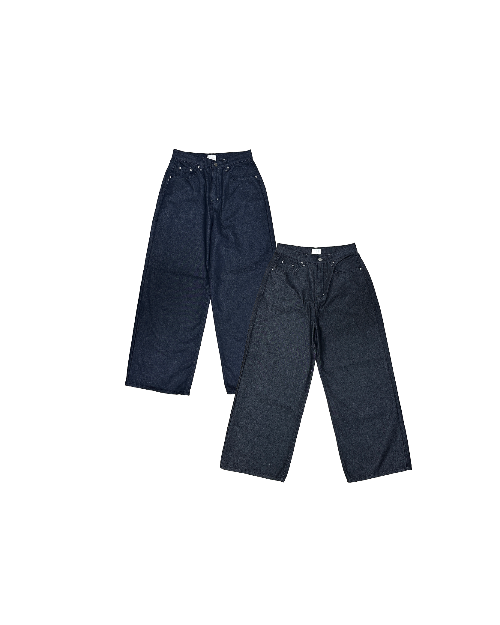 不脫色打棗牛仔直腳褲