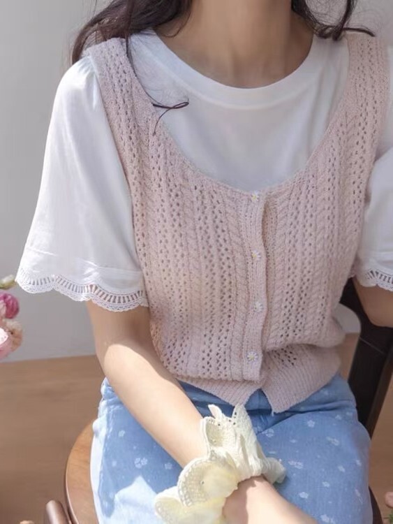 背心丨馬卡龍軟糯針織背心