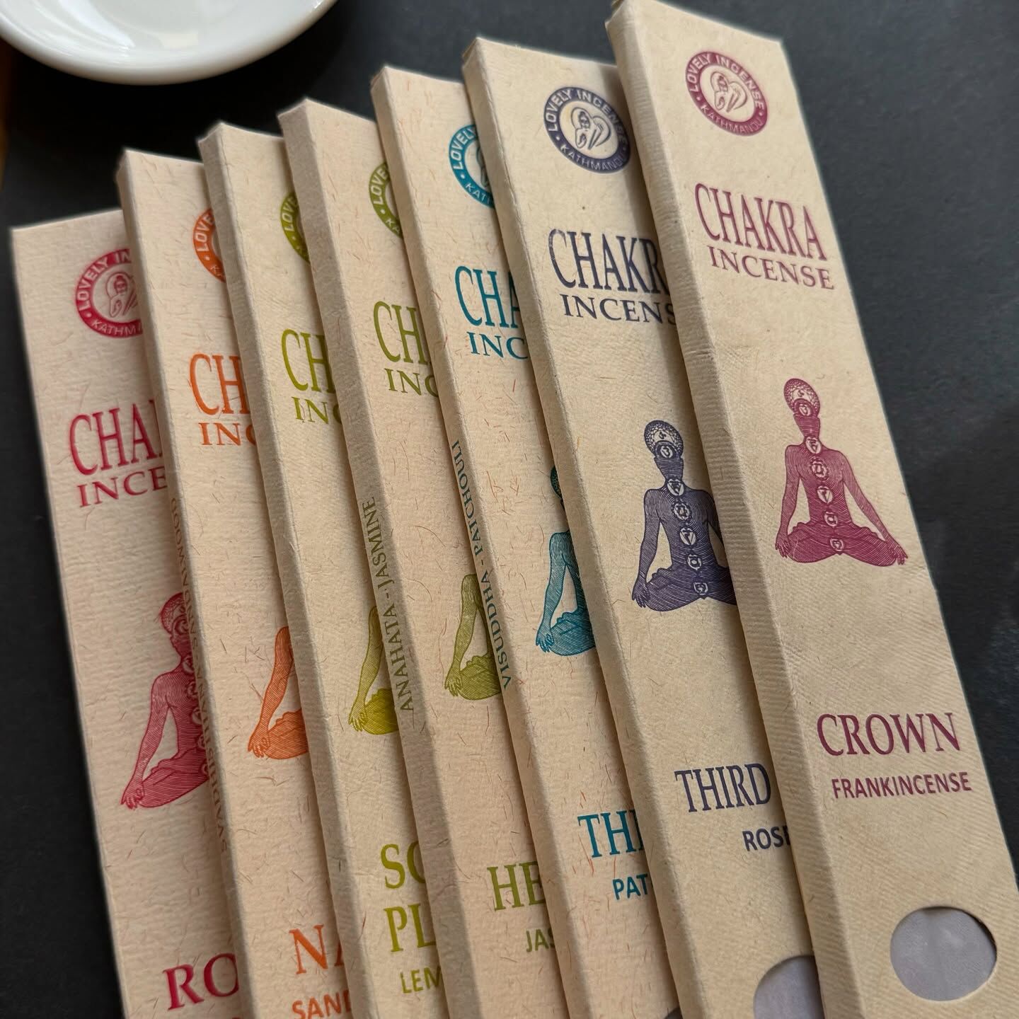 [原石] 尼泊爾七脈輪線香 每包 12 根