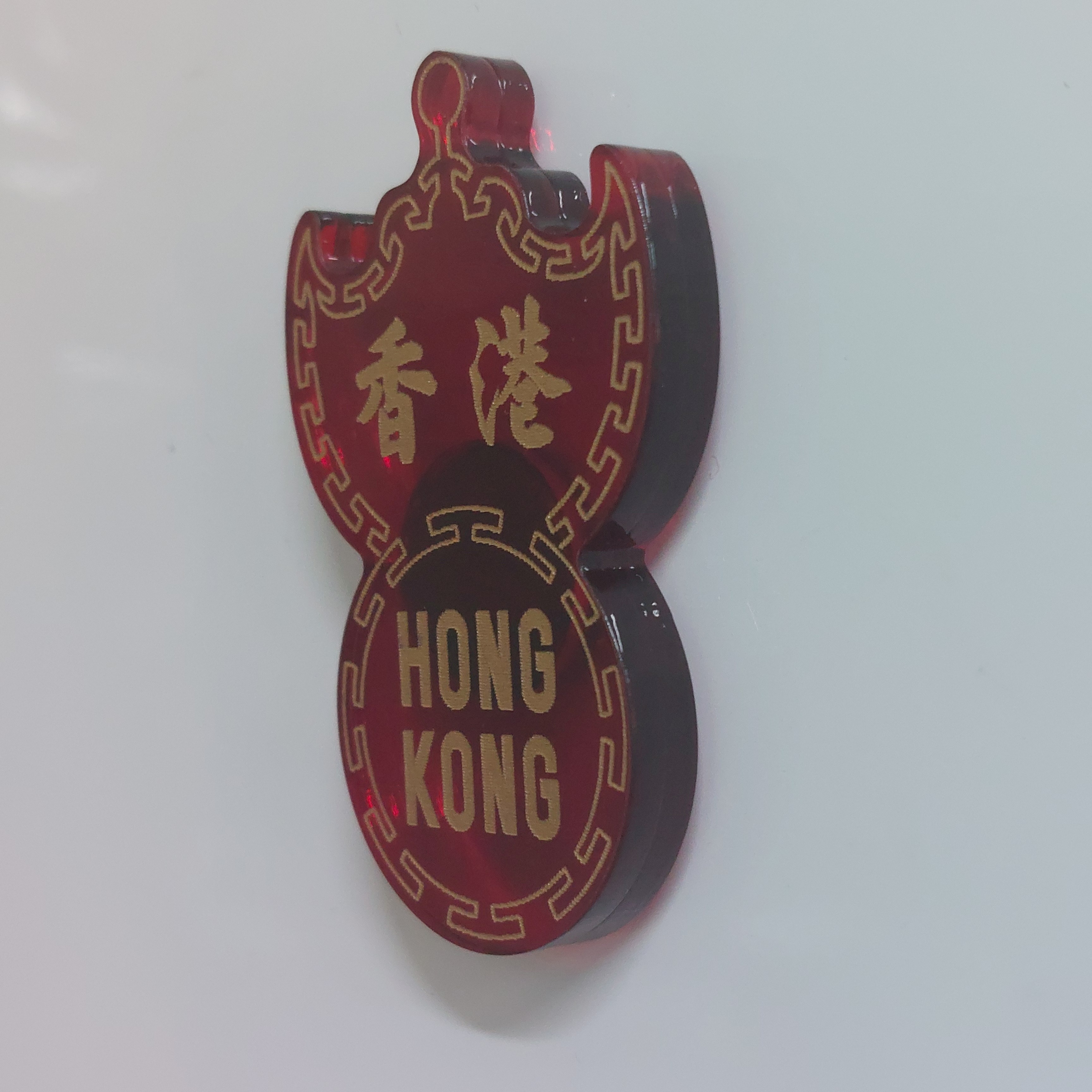 李漢港楷 「HONG KONG 香港」蝠鼠磁石貼