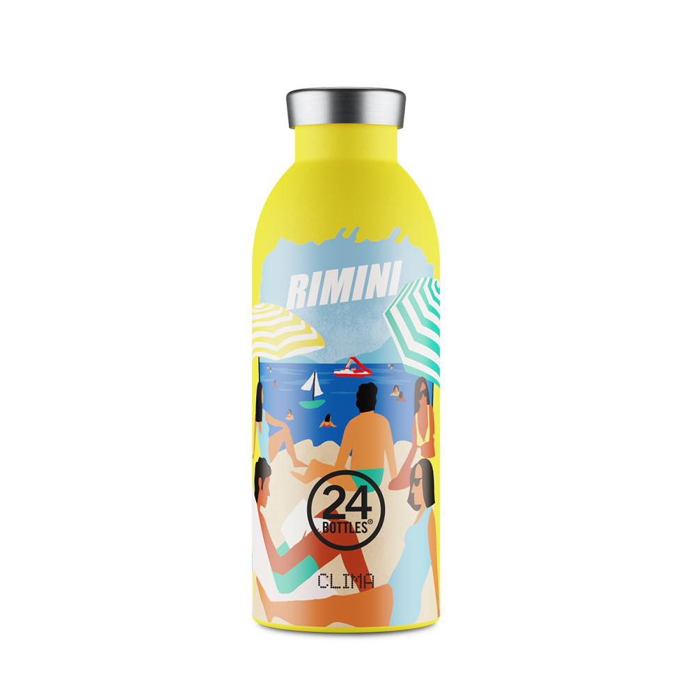 義大利 24Bottles 不鏽鋼雙層保溫瓶 500ml - 熱情Rimini