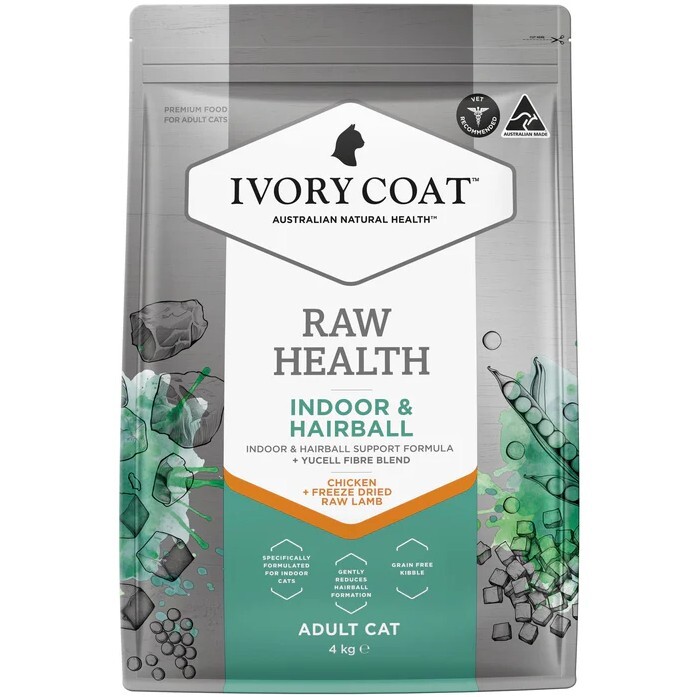 Ivory Coat 去毛球室內成貓糧 (無穀物乾糧+生羊肉凍乾)