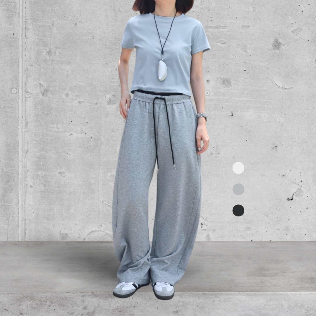 （現貨） P006 韓系 雙色褲頭 側邊立體拼接 棉褲