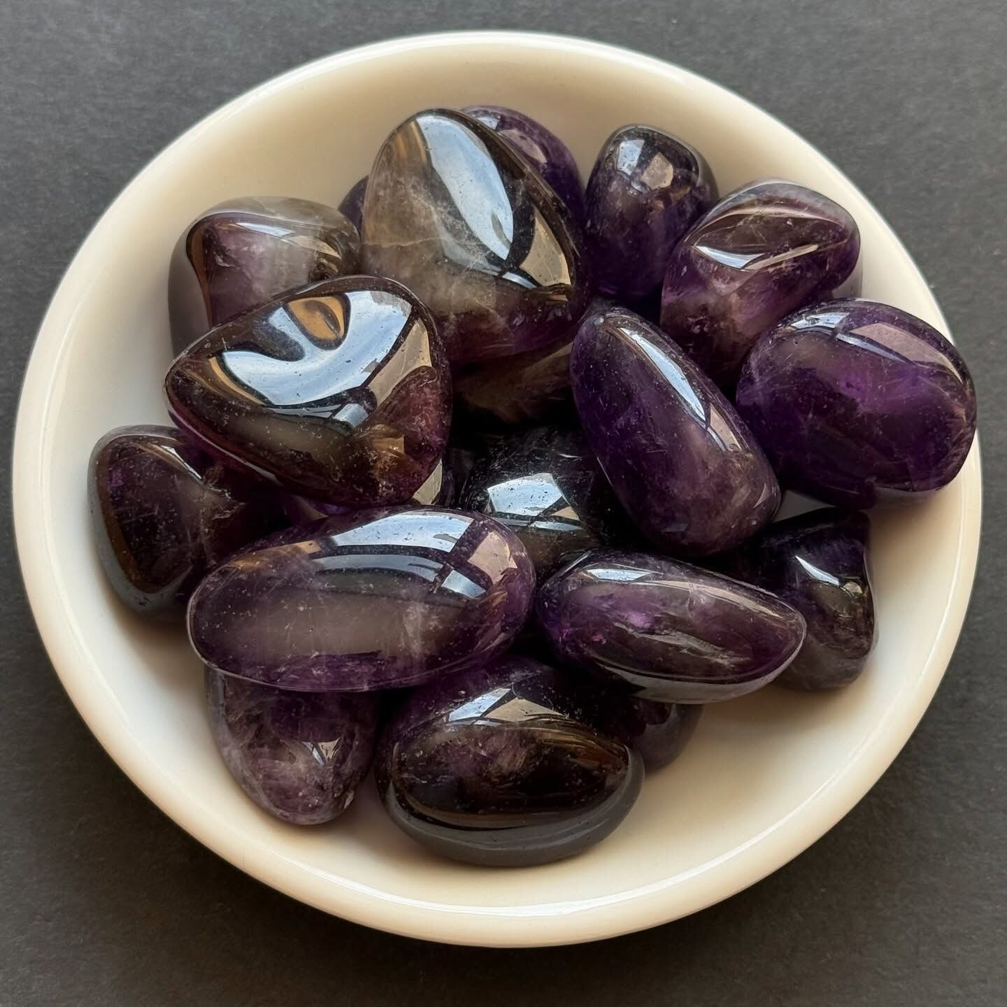 [原石] 烏拉圭紫水晶 水晶滾石