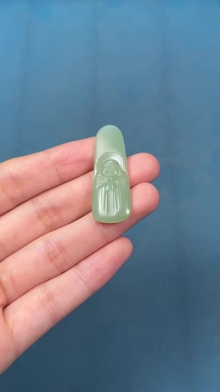 和田玉笑佛,天然和田玉軟玉