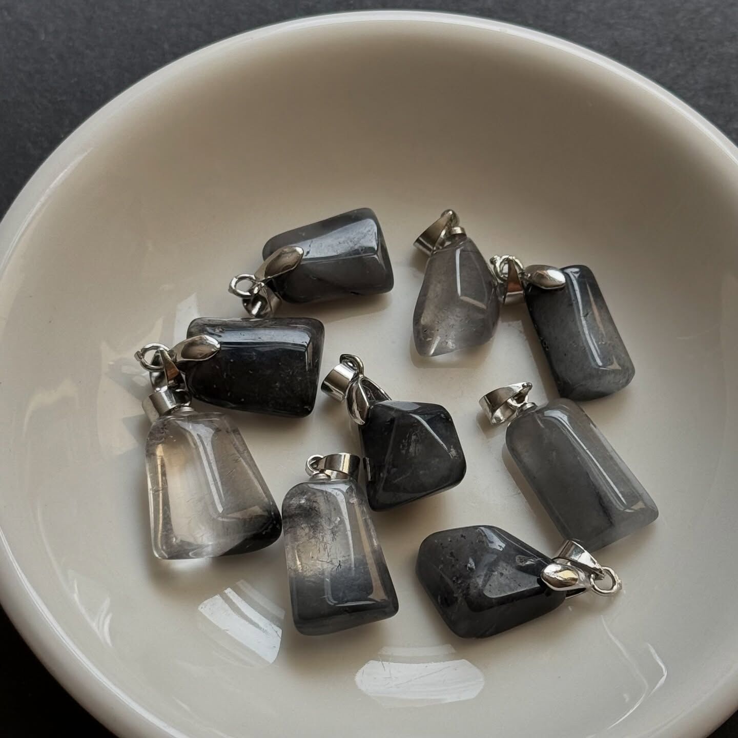 [原石] 黑兔毛水晶 項鍊吊墜