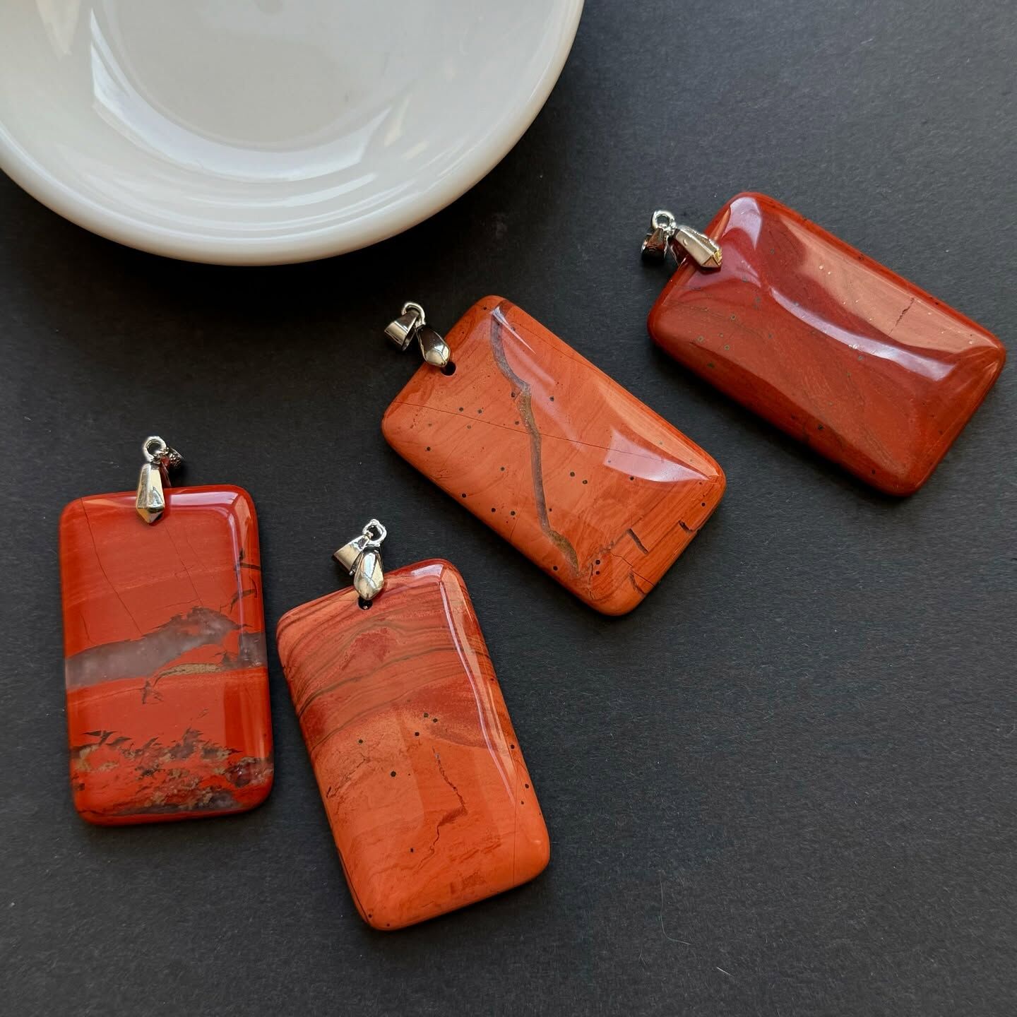 [原石] 紅碧玉 項鏈吊墜