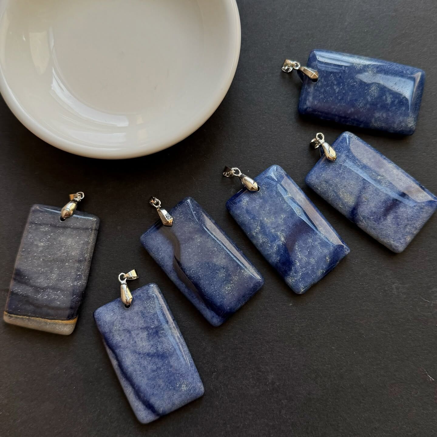 [原石] 藍東菱玉 項鏈吊墜