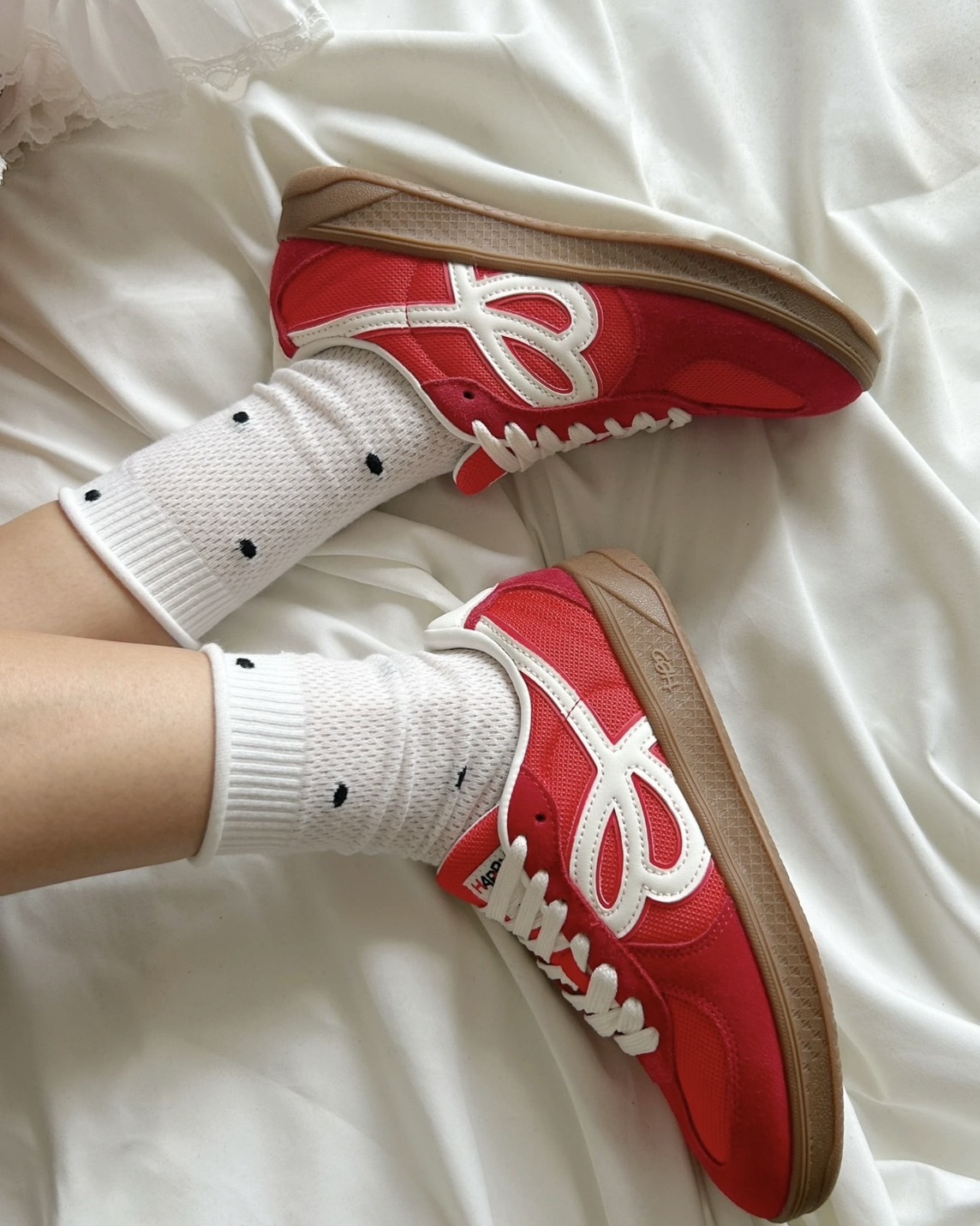HBD x We Flower 聯名 德訓鞋 小花鞋 復古紅