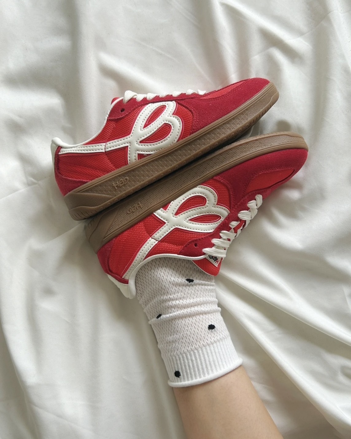 HBD x We Flower 聯名 德訓鞋 小花鞋 復古紅