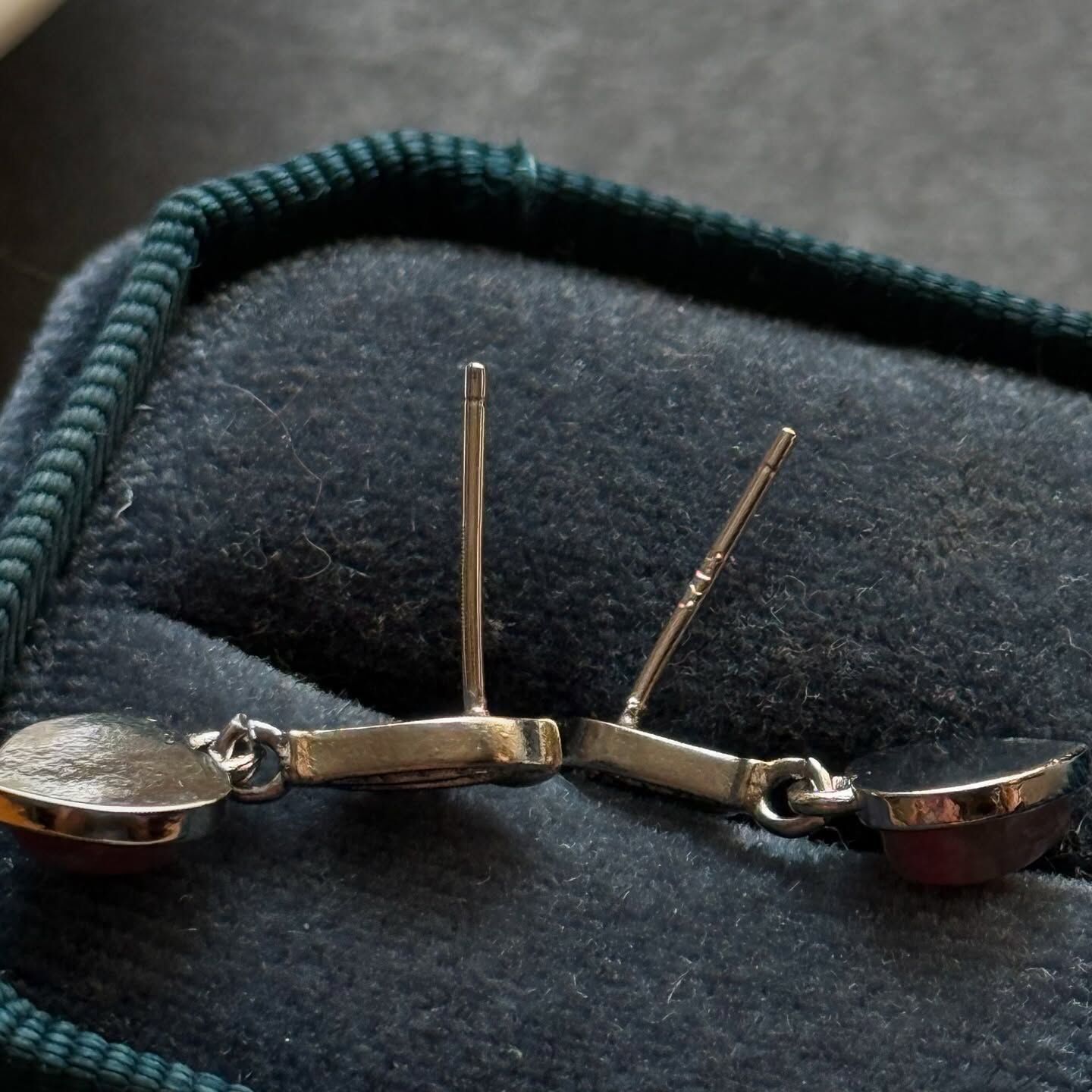 [原石] 櫻花雨薔薇輝石 925銀耳環