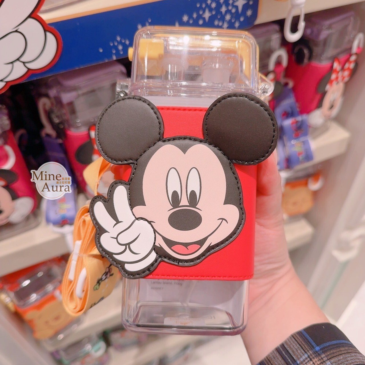 米奇 Mickey 造型杯套 可背式 水壺 -香港迪士尼樂園