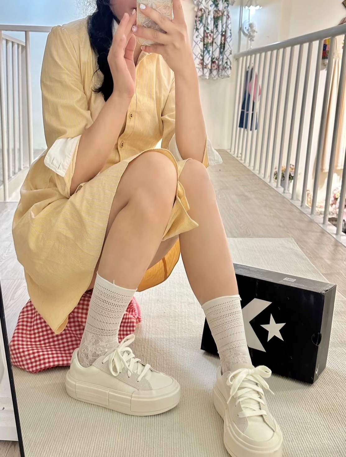 Converse All Star Chuck Taylor Cruise Low Egret 奶油白 厚底增高 帆布鞋 現貨 a08788c