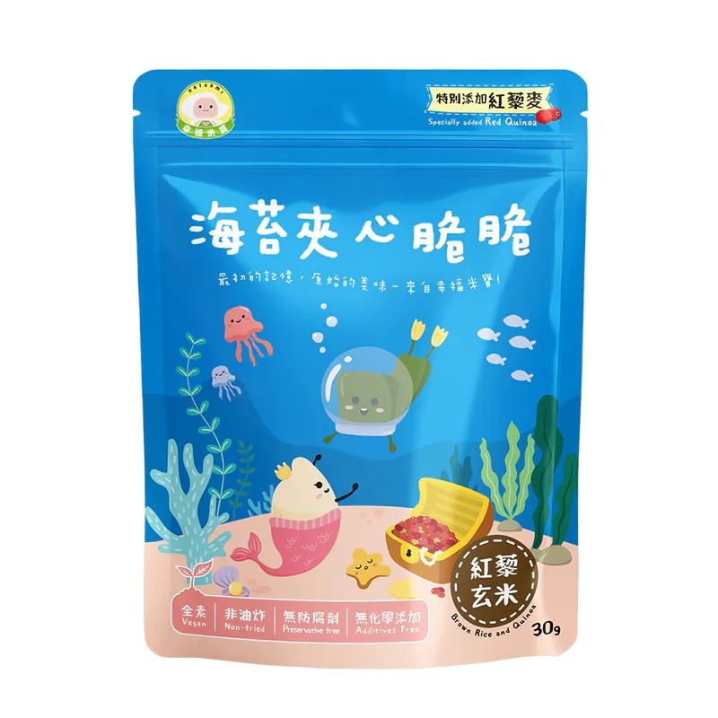 幸福米寶 海苔夾心脆脆 紅藜玄米 30g