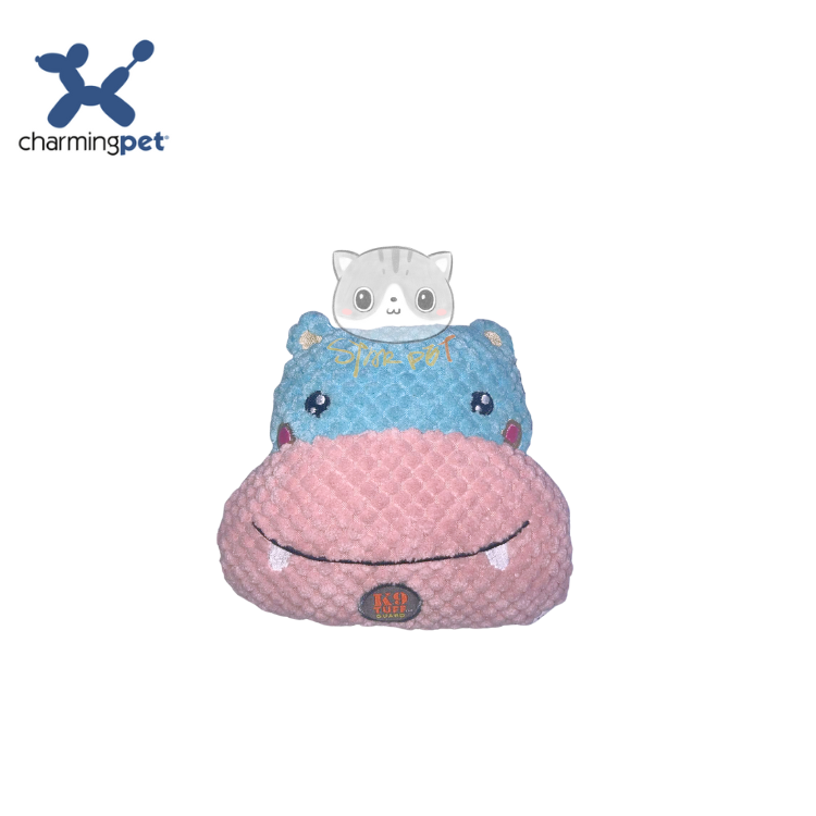 Charming Pet - Big Head Hippo Dog Toys