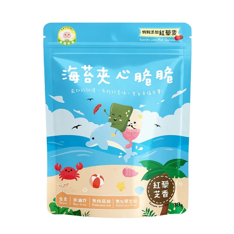 幸福米寶 海苔夾心脆脆 紅藜芝香 30g