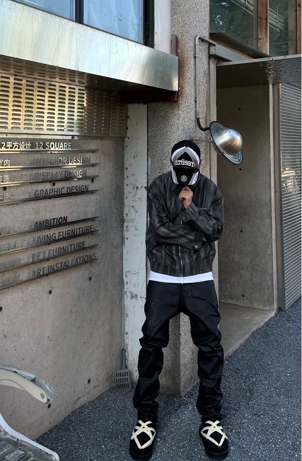 Stussy 經典刺繡鴨舌帽 黑色款