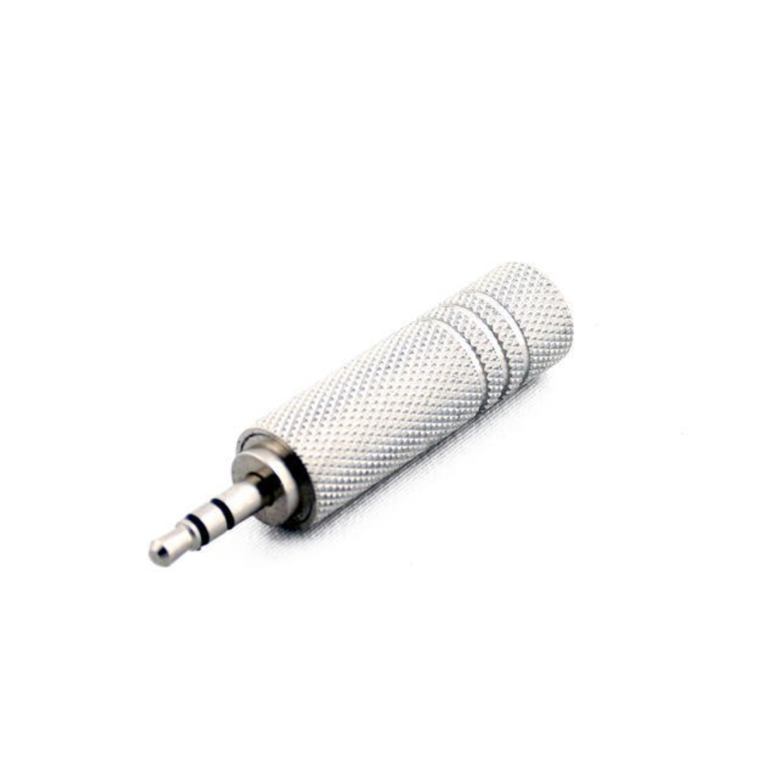 金屬  3.5 TRS 轉 6.3(母)  轉接頭 音源線轉接頭