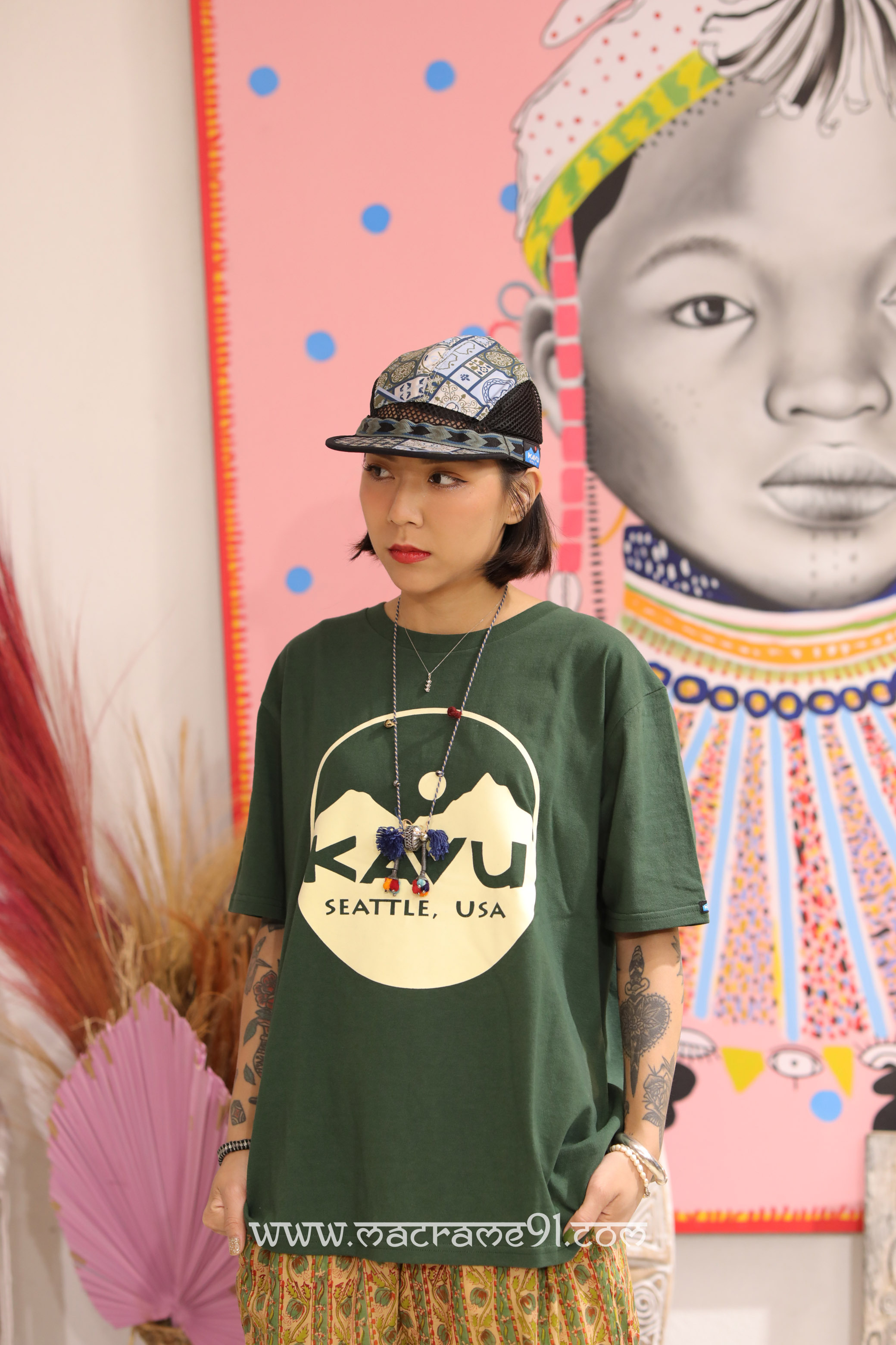 Kavu 透氣遮陽帽 - Patchwork Play - 118-2203-3 (0528)