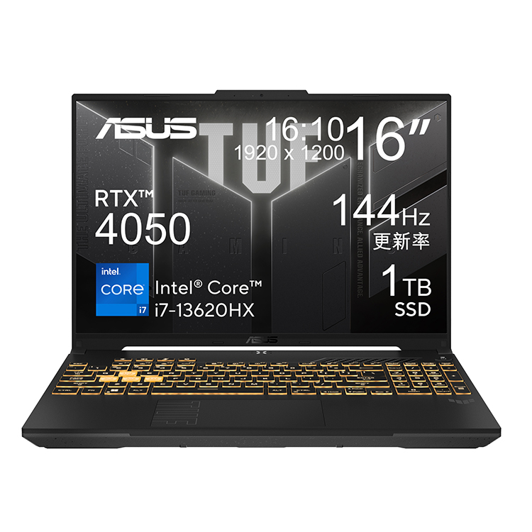 ASUS TUF Gaming F16 16" (Intel Core i7-13620H, 16GB, 1TB SSD, RTX4050) FX607VU-RL094W