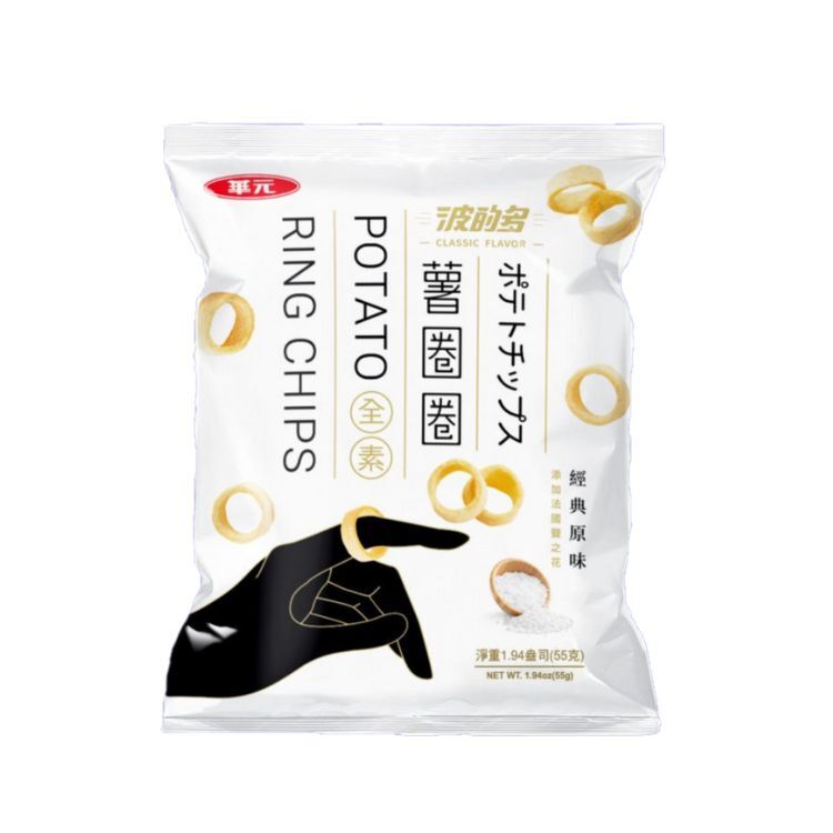 （箱購）華元 波的多薯圈圈-經典原味50g(10入/箱)