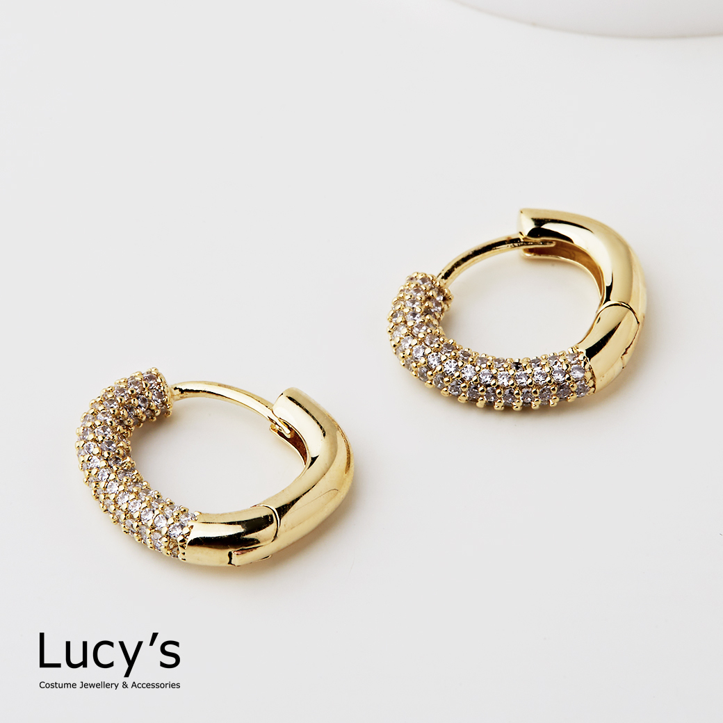 閃影幾何 易扣耳環 (二色) (122095/122096)