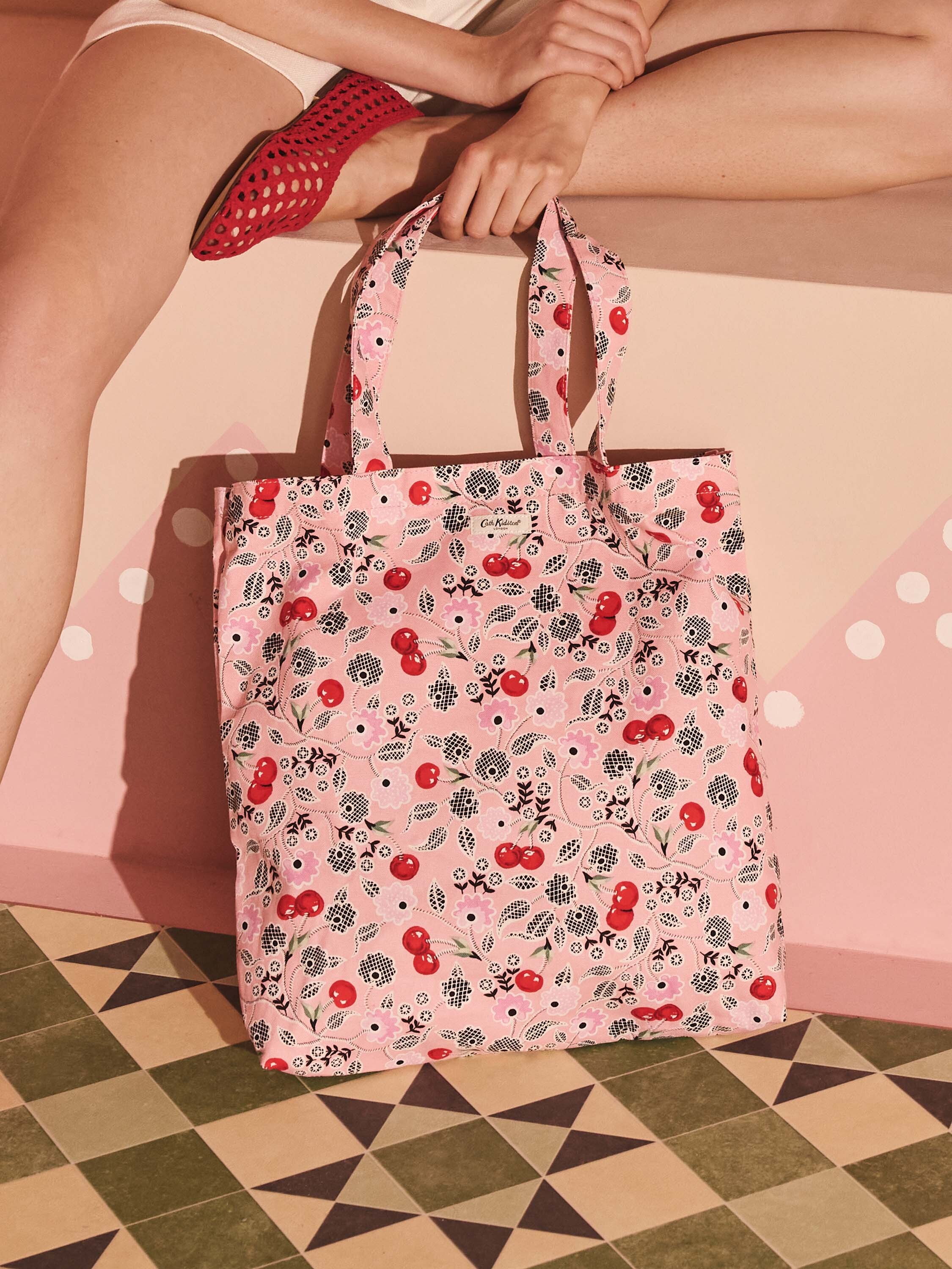 Cherry Gardens 純棉印花帆布托特包