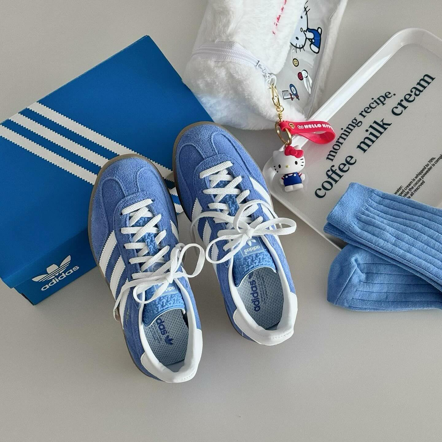 ADIDAS GAZELLE INDOOR 復古藍 焦糖底 💙