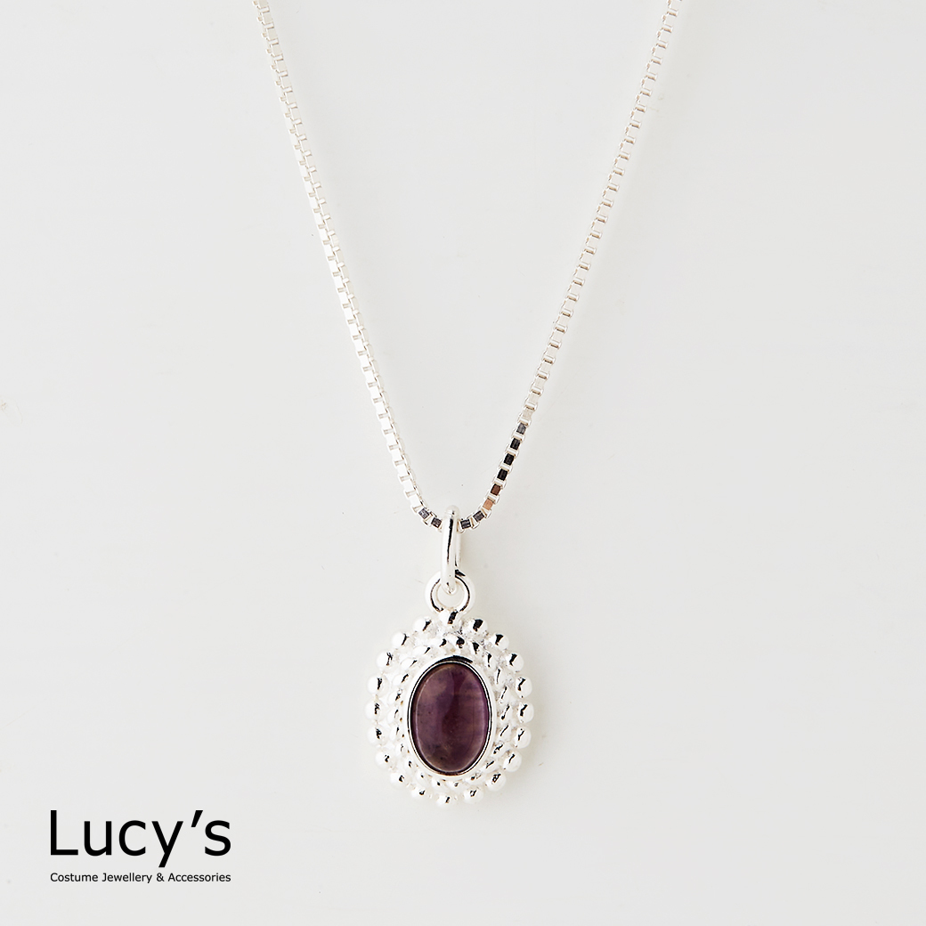 925純銀 綻光原礦 項鍊 (四色) (122516/122517/122518/122519)