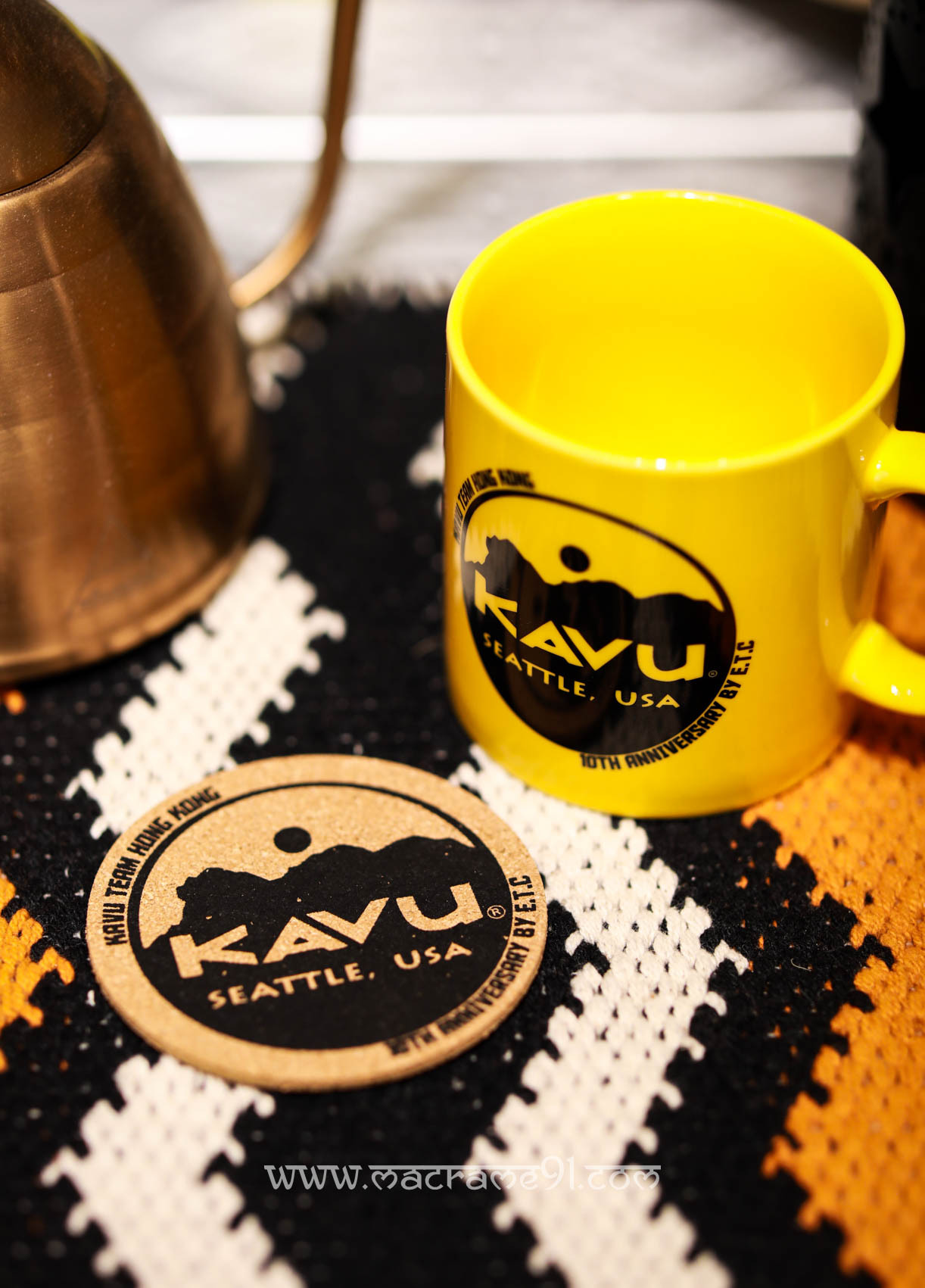 Kavu - 杯＋杯墊套裝 香港限定版 (日本製造) (0502)