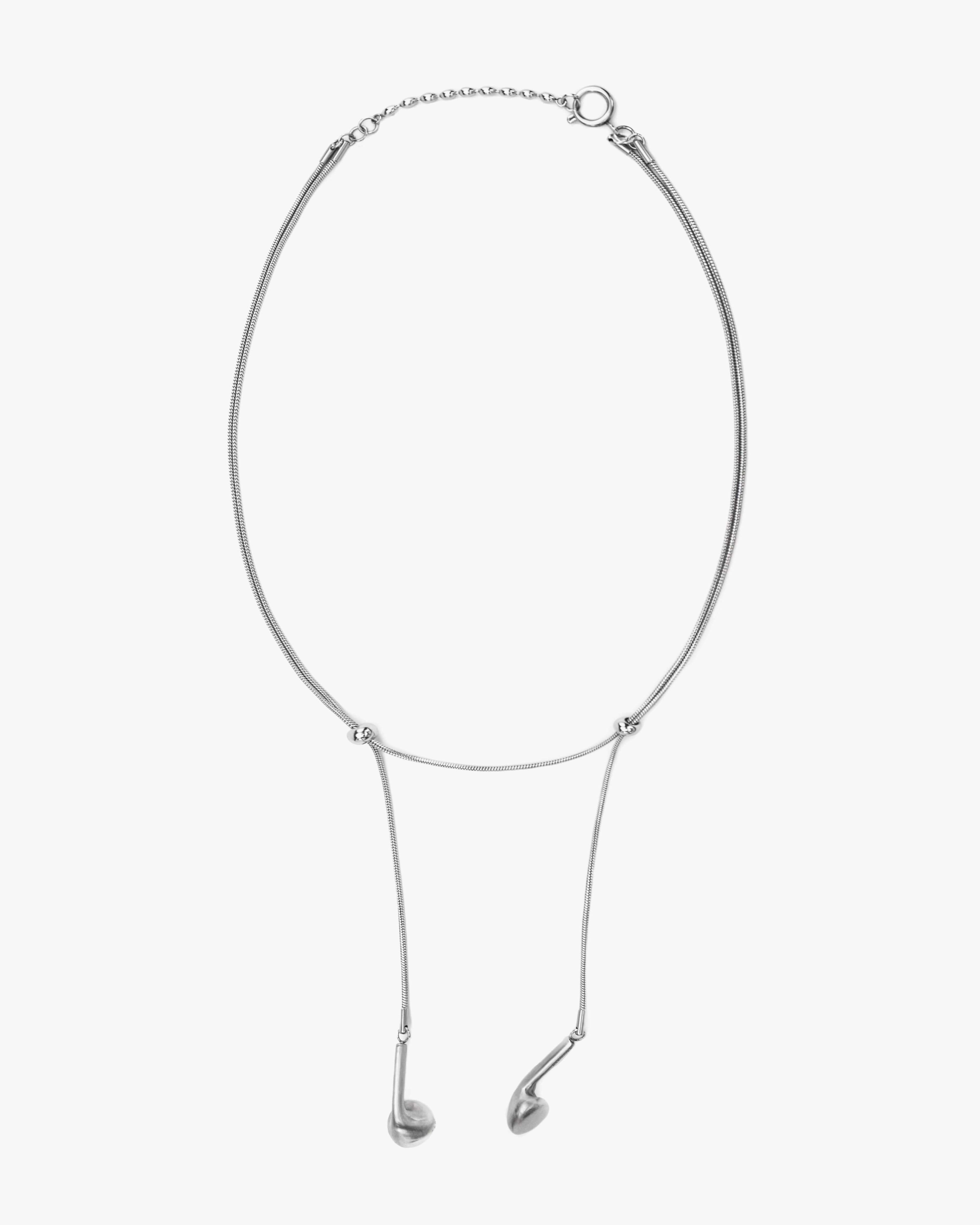 RECOVERY 完形耳機項鍊 霧銀色