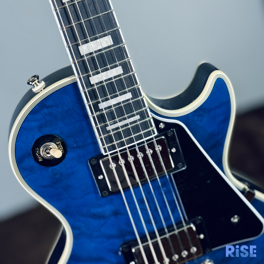 Epiphone Les Paul Custom Quilt Top Viper Blue 電吉他