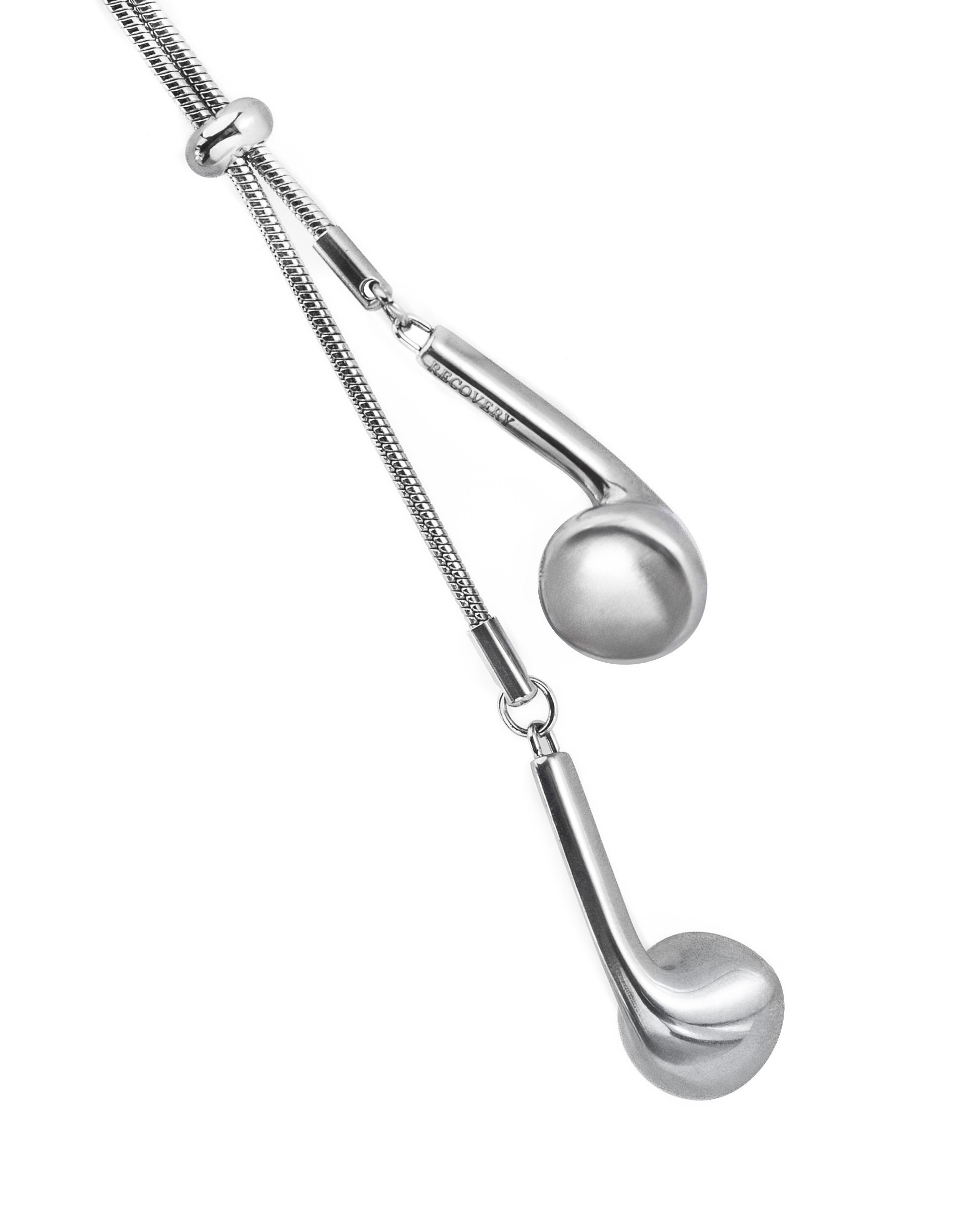 RECOVERY 完形耳機胸針 霧銀色