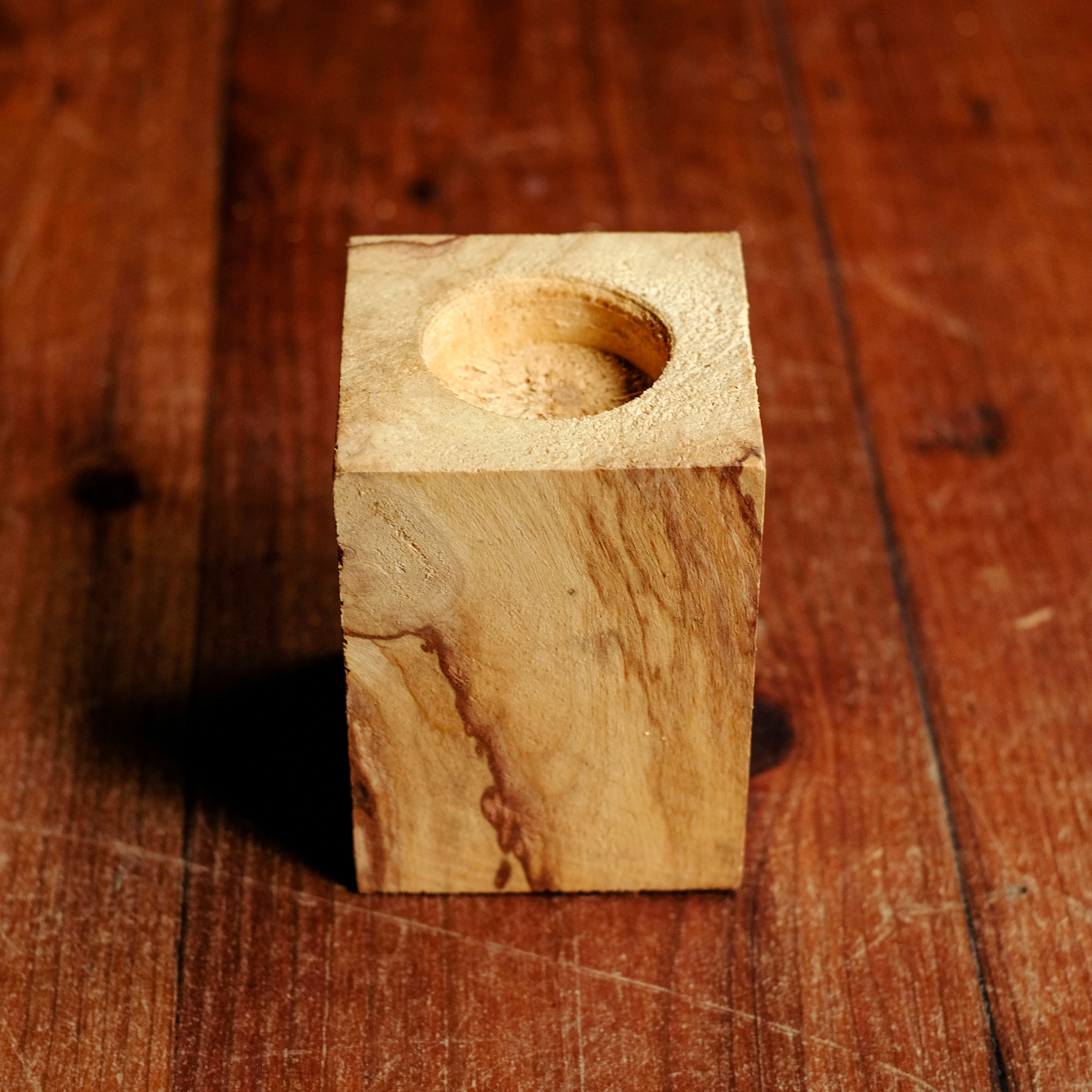 【限量】秘魯聖木｜木墩燭座－方形｜秘魯